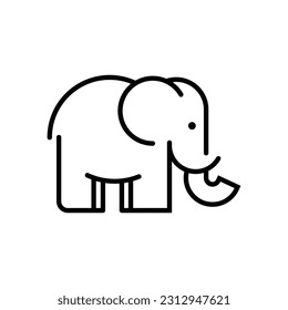 Elephant Vector Logo Design Template