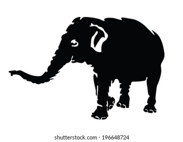 elephant vector silhouette