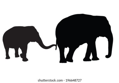 elephant vector silhouette