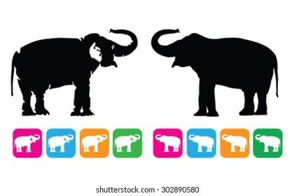 elephant vector silhouette