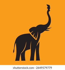 silhueta de vetor de elefante para uso comercial 