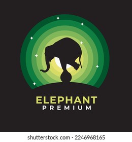 elephant vector template logo design