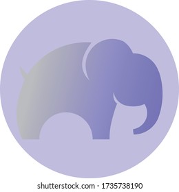 elephant violet logo gradient zoo