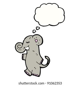 elephant walking upright cartoon
