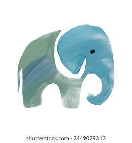 elephant watercolor minimalist  logo design 