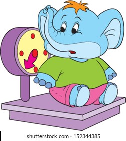 Elephant weighed in the balance