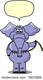Elephant were measured on how much he lost