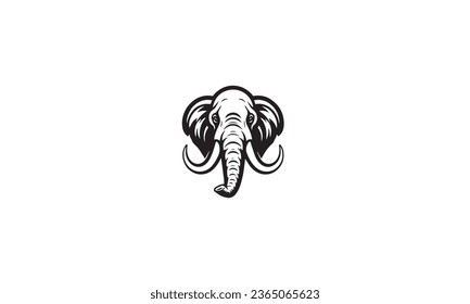 Elephant wild vector logo design