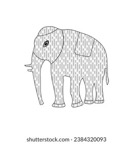 An elephant with wonderful texture