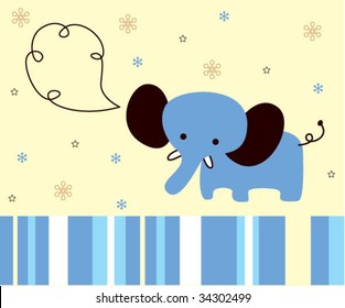 elephant xmas greeting
