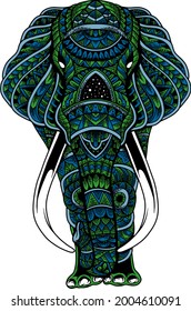 elephant zentangle vector illustration for t shirt, mug, sticker, apparel or your bussines like you want