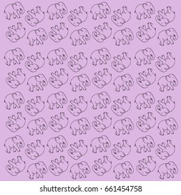 elephant-pattern-vector
