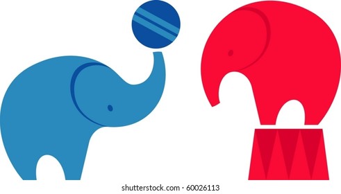 elephants in the circus