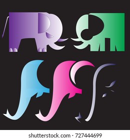 elephants design art.