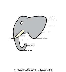 Elephant's Head Sticker