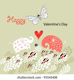 Elephants in love
