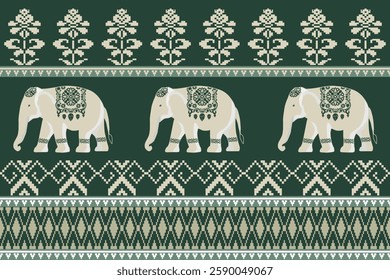 elephants pattern, Geometric
Beautiful Thailand,thai pattern,seamless,Traditional,ethnic,fabric pattern for textiles,rugs, wallpaper,clothing, sarong,batik,wrap,embroidery,print,background,cover, illu