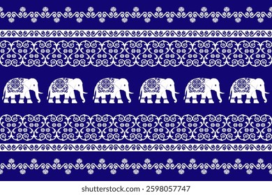 elephants pattern, Geometric, blue
Beautiful Thailand,thai pattern,seamless,Traditional,ethnic,fabric pattern for textiles,rugs, wallpaper,clothing, sarong,batik,wrap,embroidery,print,background,cover
