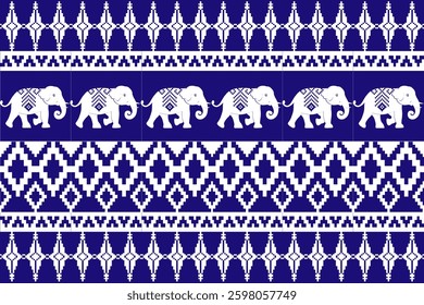 elephants pattern, Geometric, blue
Beautiful Thailand,thai pattern,seamless,Traditional,ethnic,fabric pattern for textiles,rugs, wallpaper,clothing, sarong,batik,wrap,embroidery,print,background,cover