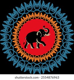 elephants pattern, mandala
Beautiful Thailand,thai pattern,seamless,Traditional,ethnic,fabric pattern for textiles,rugs, wallpaper,clothing, sarong,batik,wrap,embroidery,print,background,cover, illust