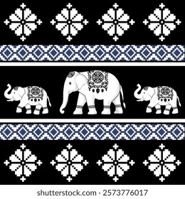 elephants pattern, mandala
Beautiful Thailand,thai pattern,seamless,Traditional,ethnic,fabric pattern for textiles,rugs, wallpaper,clothing, sarong,batik,wrap,embroidery,print,background,cover, illust