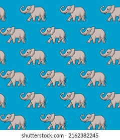 Vector de diseño de zoológico para patrones de elefantes