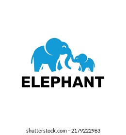 Elephants and their cubs Logo