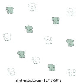 Elephants wallpaper colors