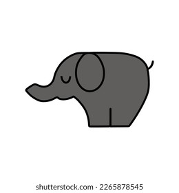 elephants who are trying to be patient