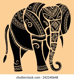 elephant.Silhouette of elephant. svg