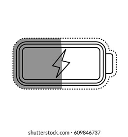 Eletric battery rechargeable vector illustration graphic design