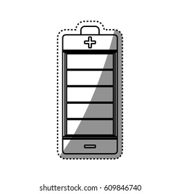 Eletric battery rechargeable vector illustration graphic design