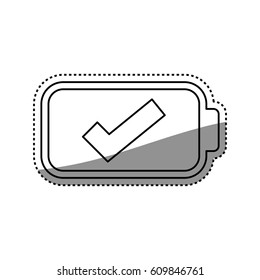 Eletric battery rechargeable vector illustration graphic design