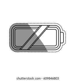 Eletric battery rechargeable vector illustration graphic design