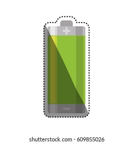 Eletric battery rechargeable vector illustration graphic design