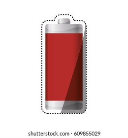 Eletric battery rechargeable vector illustration graphic design