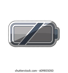 Eletric battery rechargeable vector illustration graphic design