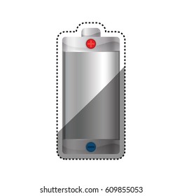 Eletric battery rechargeable vector illustration graphic design