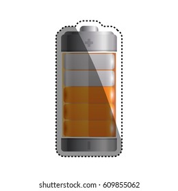 Eletric battery rechargeable vector illustration graphic design