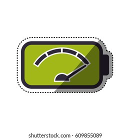 Eletric battery rechargeable vector illustration graphic design