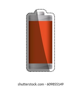 Eletric battery rechargeable vector illustration graphic design