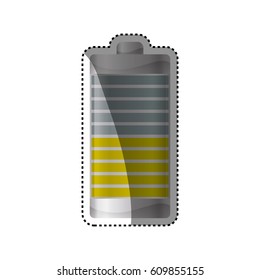 Eletric battery rechargeable vector illustration graphic design
