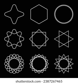 Elevate designs with our stunning radial vector assets. Featuring captivating circular patterns and modern geometric elements, these vectors add a touch of sophistication to any project.