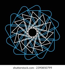Elevate designs with our stunning radial vector assets. Featuring captivating circular patterns and modern geometric elements, these vectors add a touch of sophistication to any project.