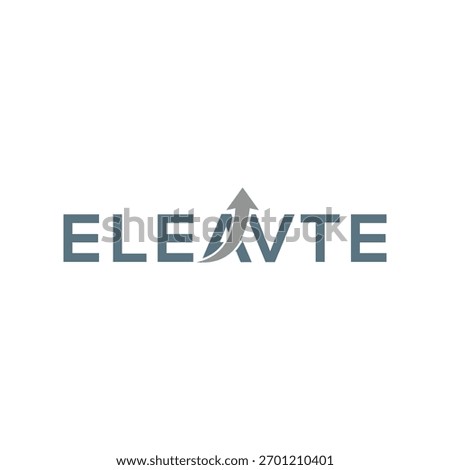 Elevate logo design, business consulting vector icon template
