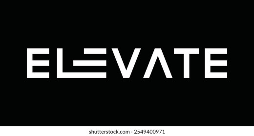 elevar design de logotipo, modelo de vetor gráfico de negócios 