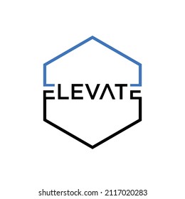 ELEVATE modern logo vector TYPOGRAPHY for download