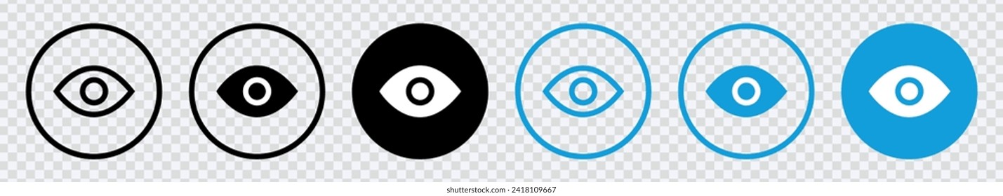 "Elevate perception with our Eye Icon Set – Vision and sight icons for a comprehensive eyesight symbol. Perfect for clear and impactful visual representations."