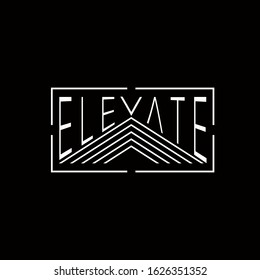 Elevate square line concept design logo inspiration