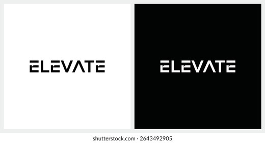 elevar design de logotipo de texto, tipografia elevar modelo de vetor gráfico	